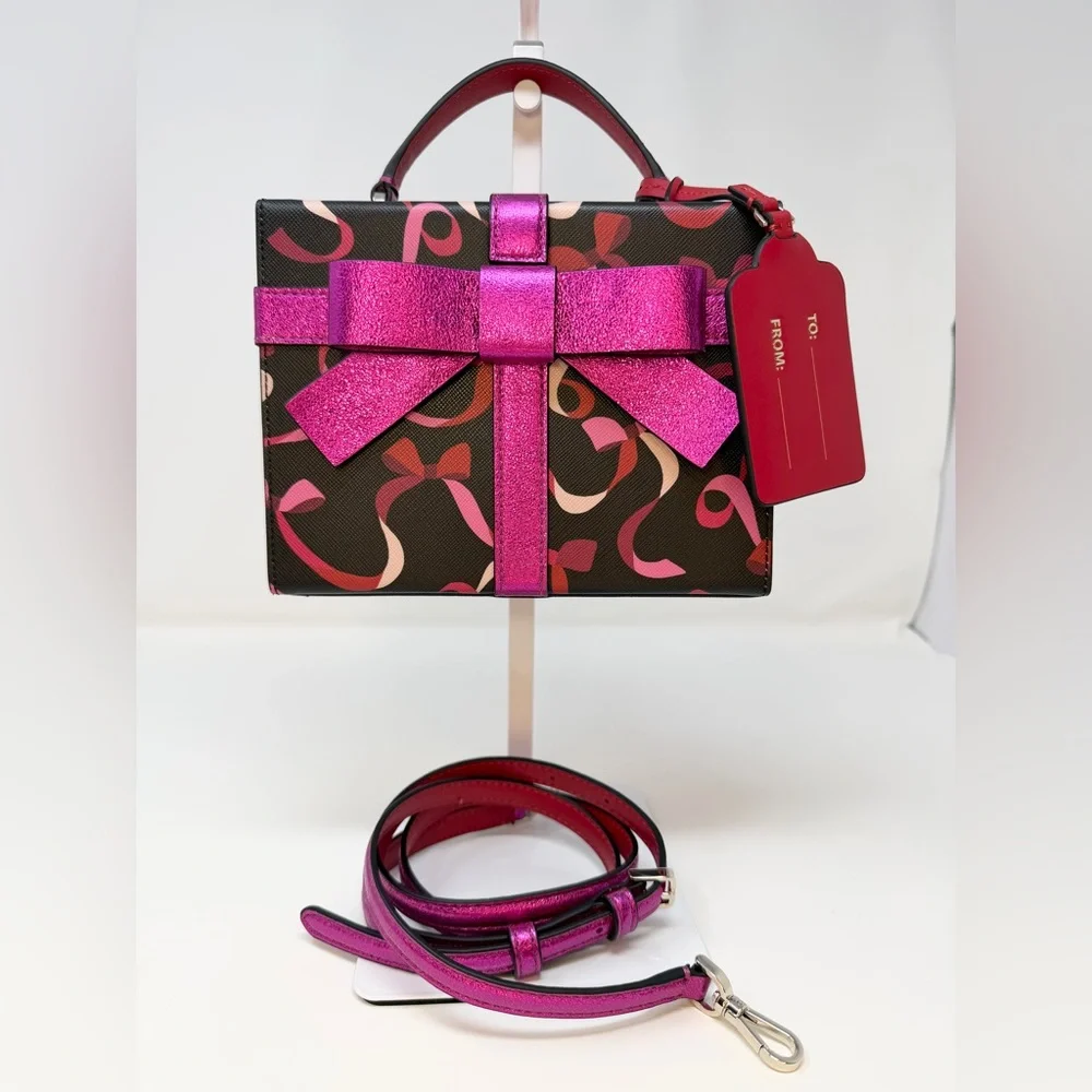 Kate Spade New York Wrapping Party Gift Box Crossbody bag NWT